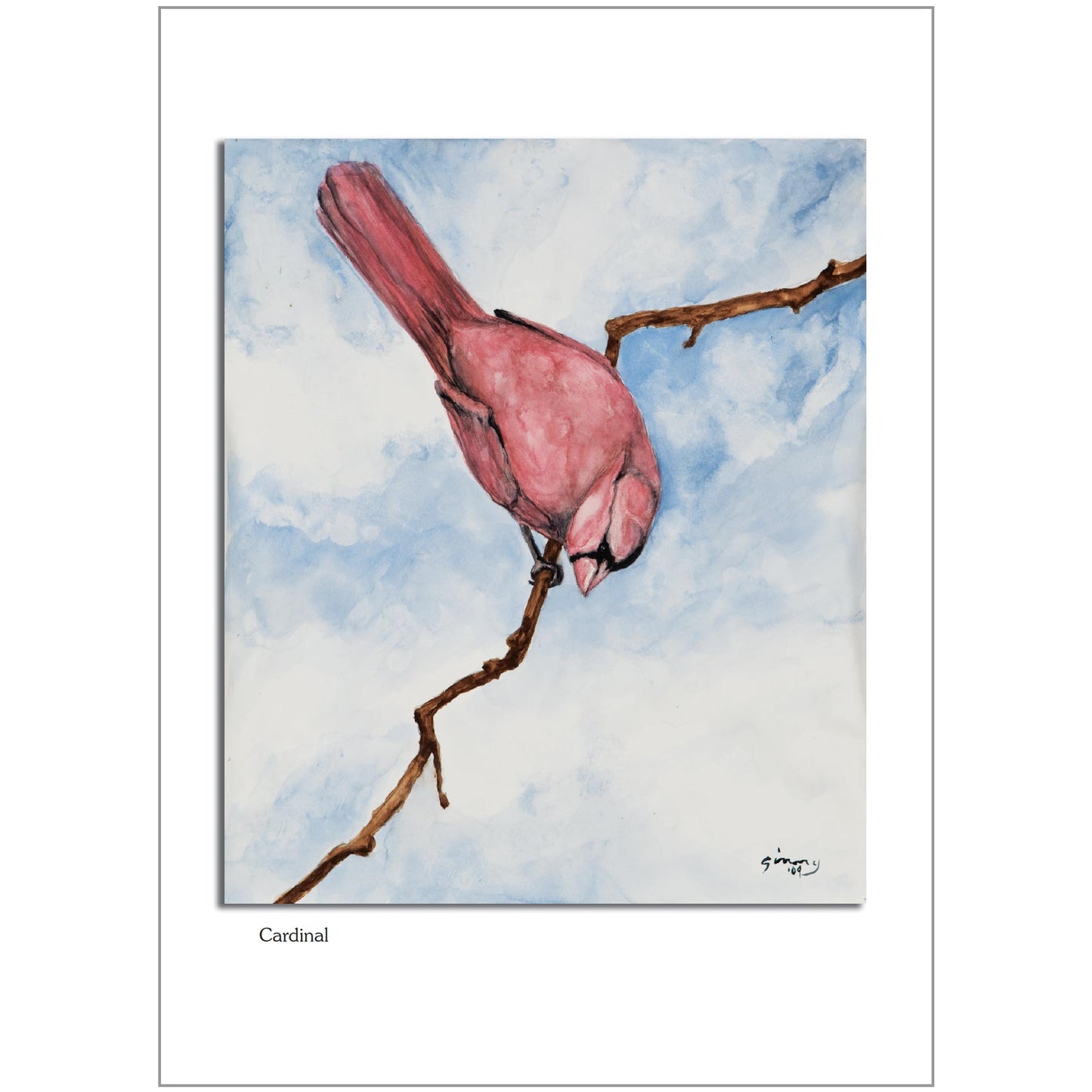 Cardinal Note Card