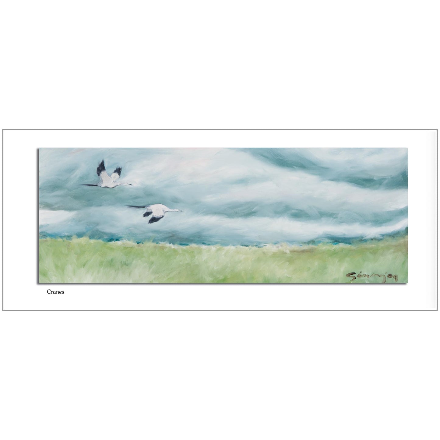 Cranes Note Card