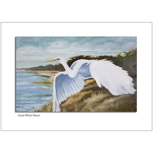 Great White Heron Note Card