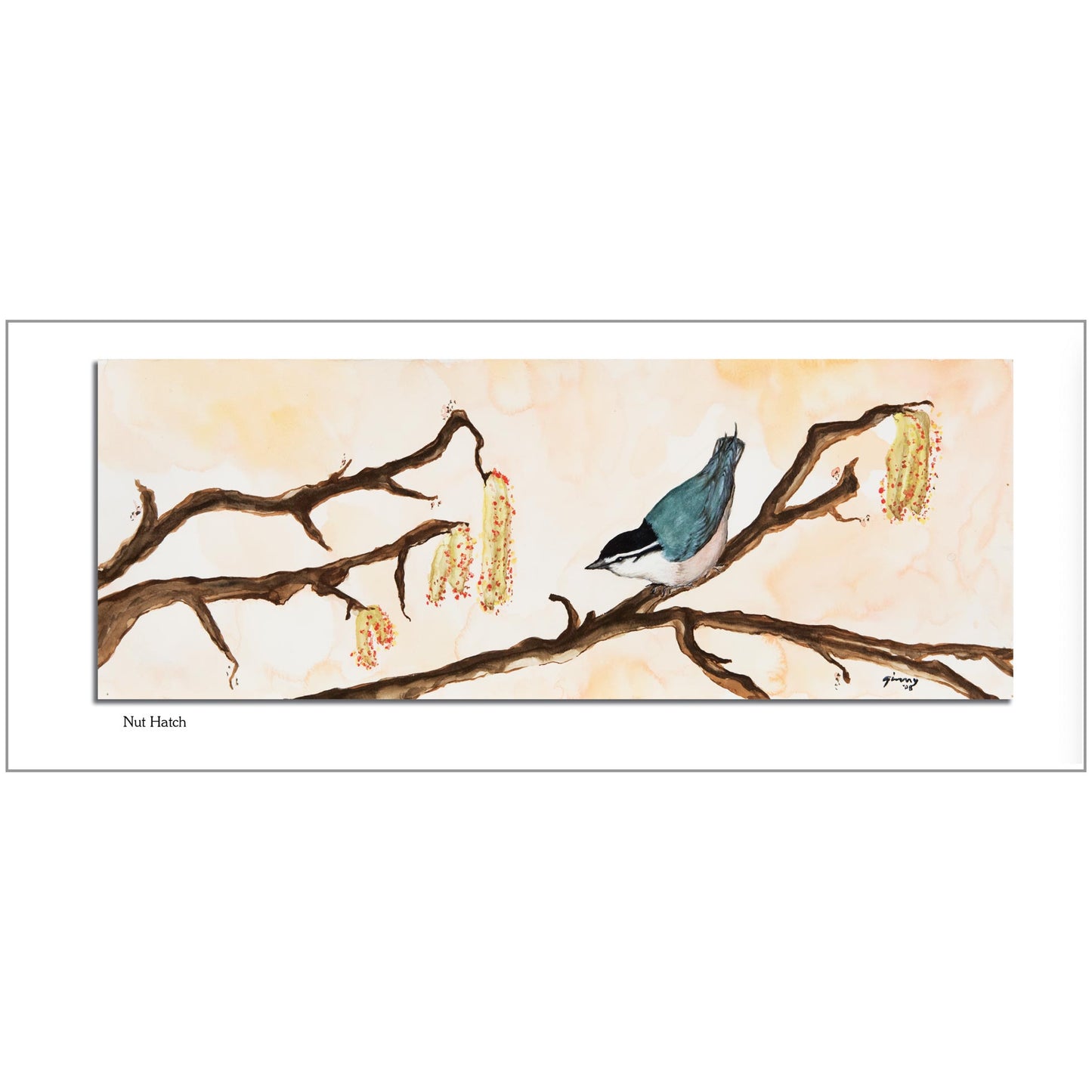 Nut Hatch Note Card