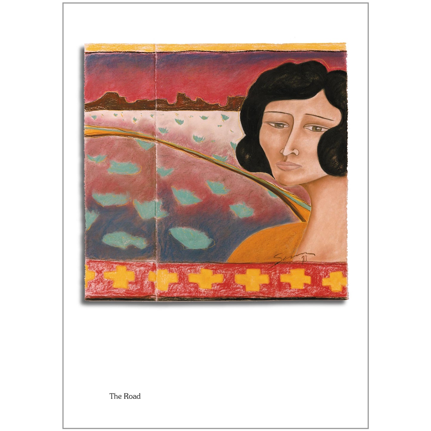 The Road Note Card