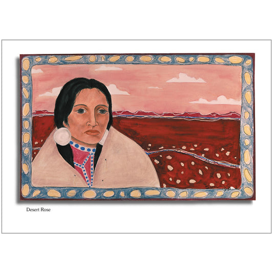 Desert Rose Note Card