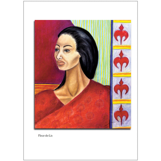 Fleur-de-Lis Note Card