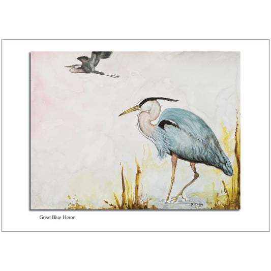 Great Blue Heron Note Card